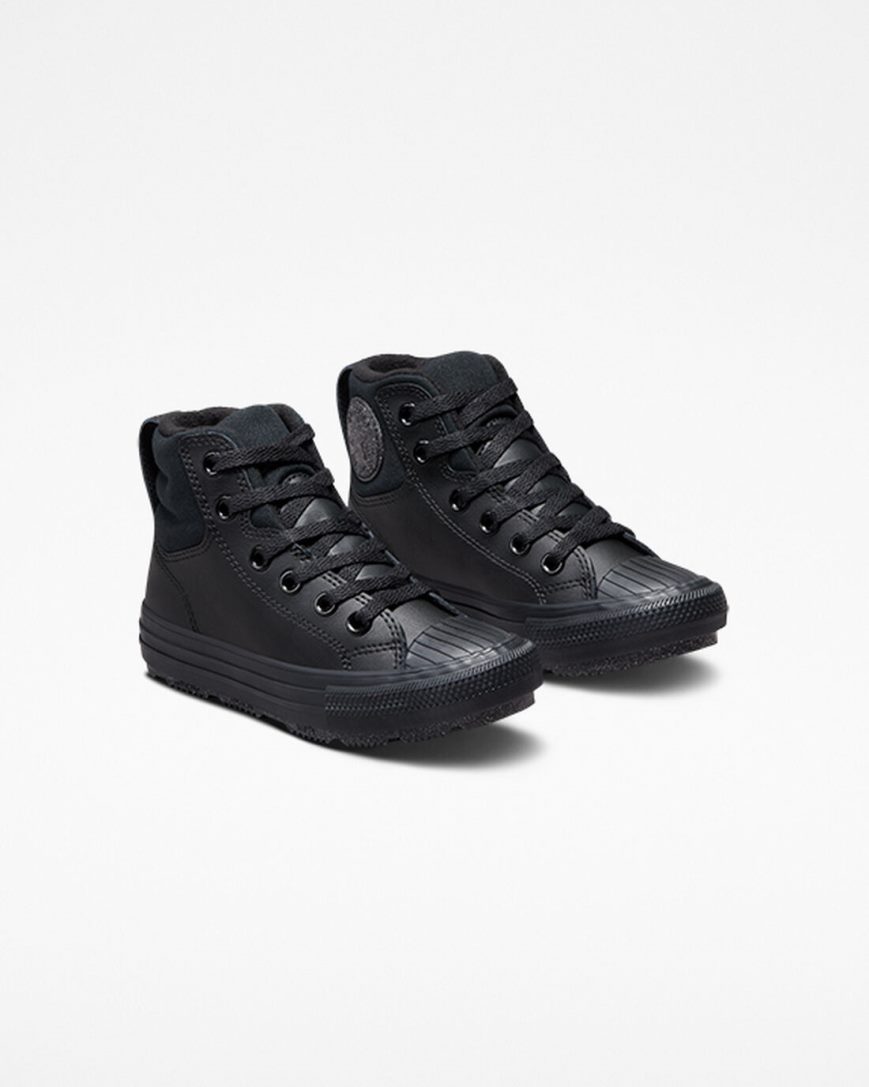 Tenisky Vysoke Converse Chuck Taylor All Star Berkshire Boot Kozene Dievcenske Čierne Siva | SK FAC11M1